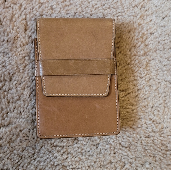 Vtg Coach Box Case Brown Leather Blackberry Phone case Front Pocket Flap Wallet - Picture 7 of 7